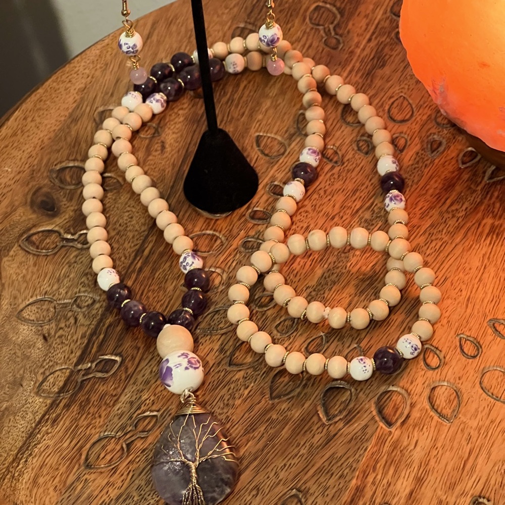 Amethyst Necklace Set